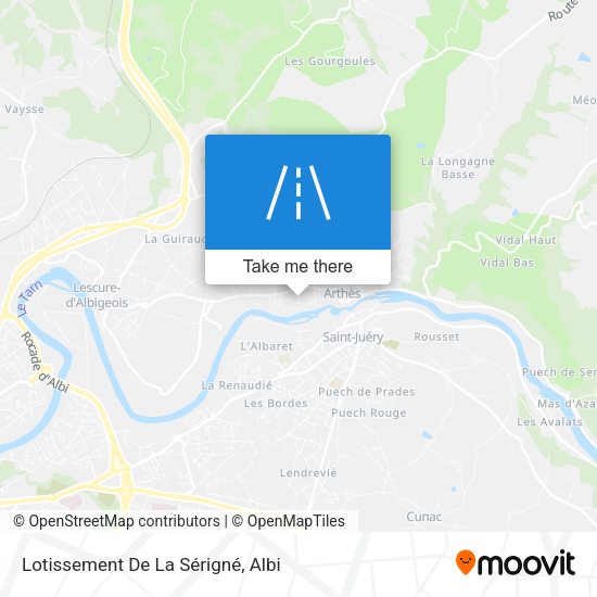 Lotissement De La Sérigné map
