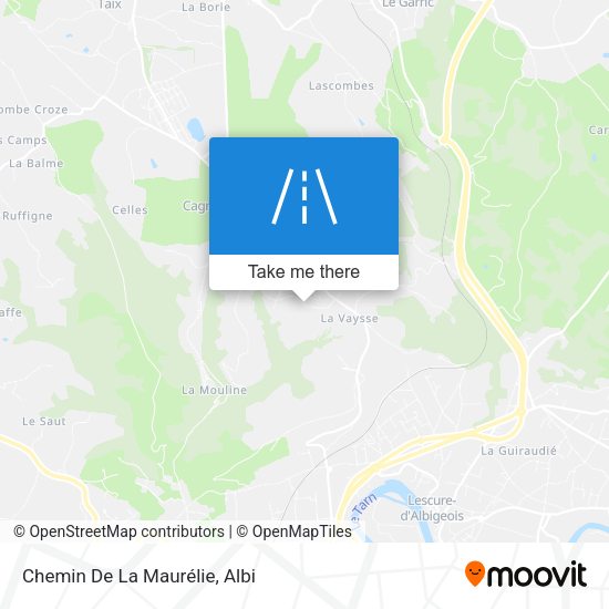 Chemin De La Maurélie map