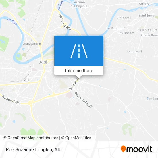 Rue Suzanne Lenglen map