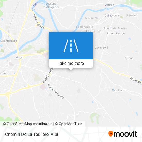 Chemin De La Teulière map