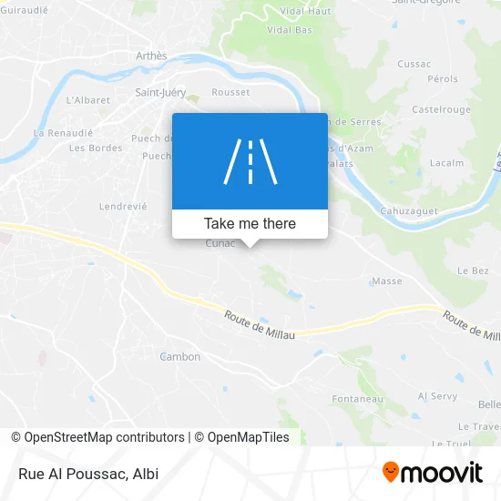 Rue Al Poussac map