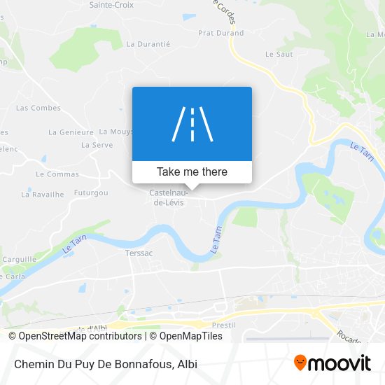Chemin Du Puy De Bonnafous map