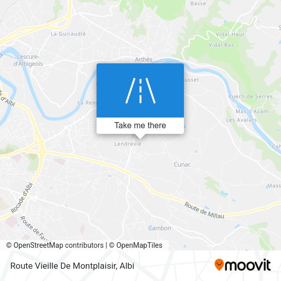Route Vieille De Montplaisir map