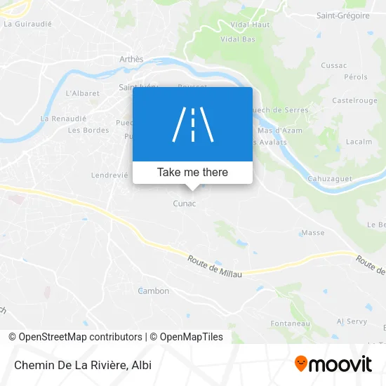 Chemin De La Rivière map