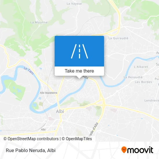 Rue Pablo Neruda map