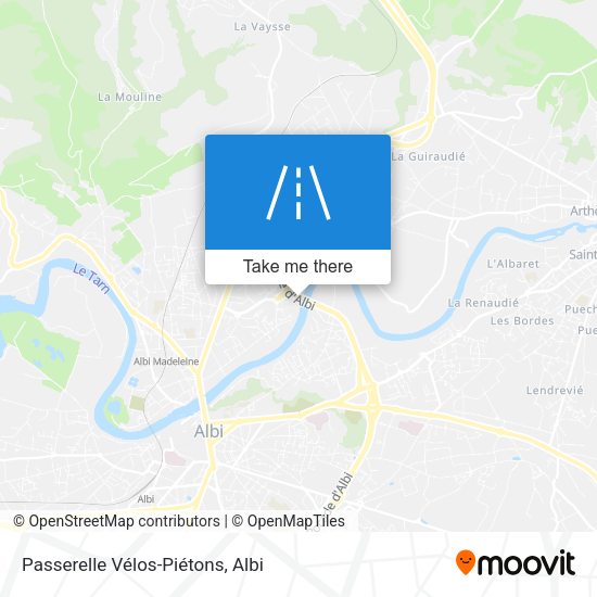 Passerelle Vélos-Piétons map