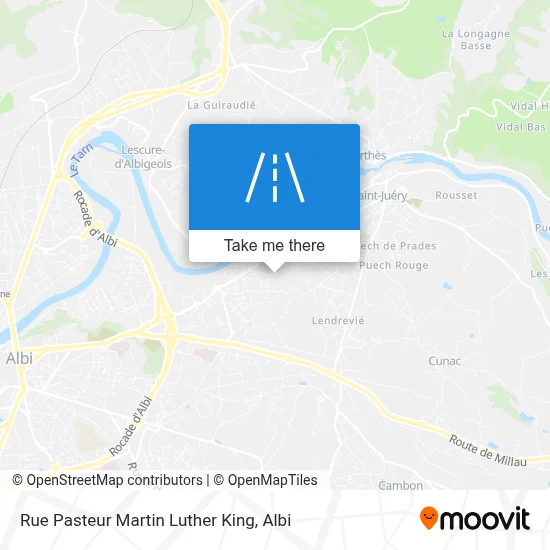 Rue Pasteur Martin Luther King map