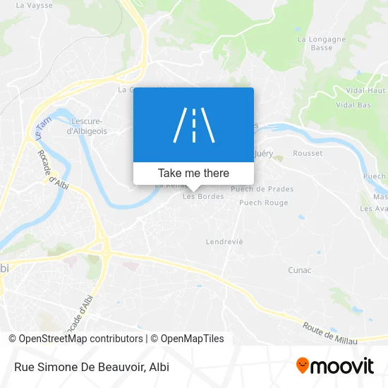 Rue Simone De Beauvoir map