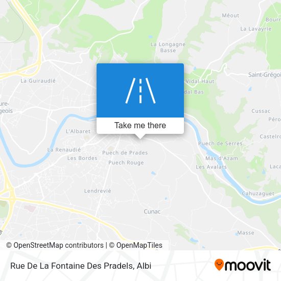 Rue De La Fontaine Des Pradels map