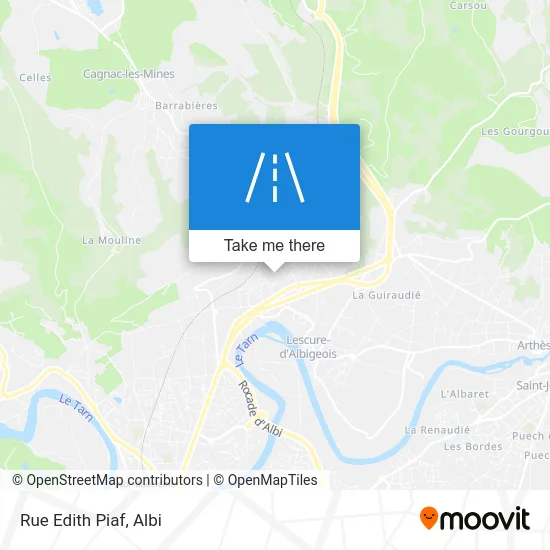 Rue Edith Piaf map