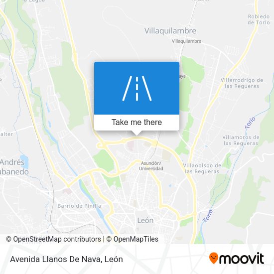 Avenida Llanos De Nava map