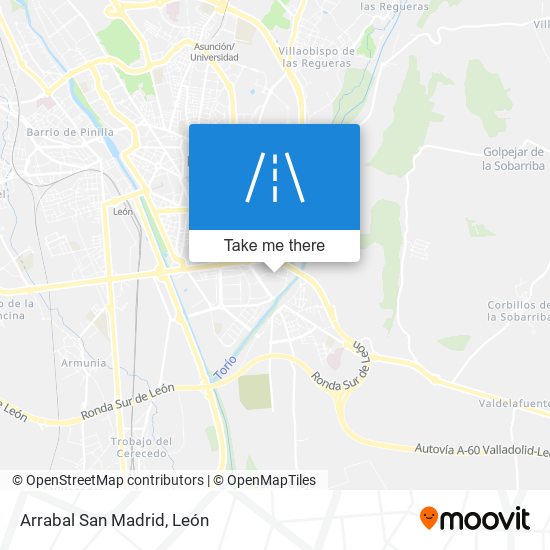 Arrabal San Madrid map