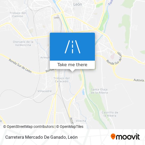 mapa Carretera Mercado De Ganado