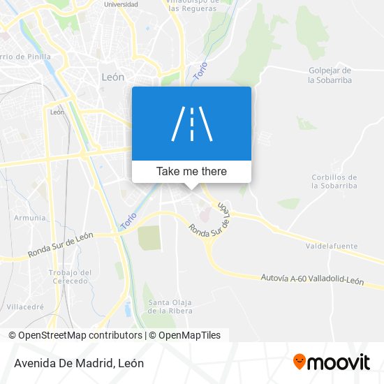 mapa Avenida De Madrid