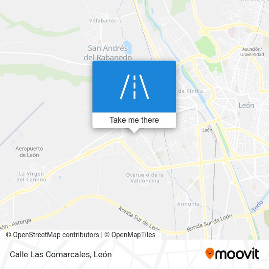 Calle Las Comarcales map
