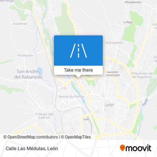 Calle Las Médulas map