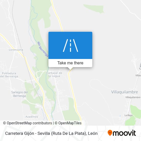 Carretera Gijón - Sevilla (Ruta De La Plata) map