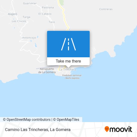 Camino Las Trincheras map