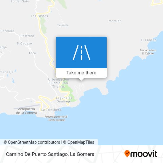 Camino De Puerto Santiago map