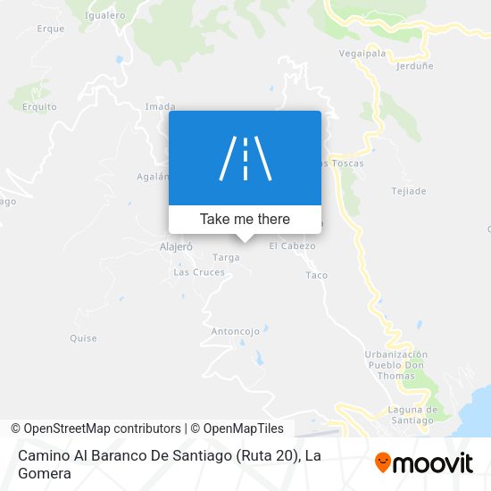 Camino Al Baranco De Santiago (Ruta 20) map