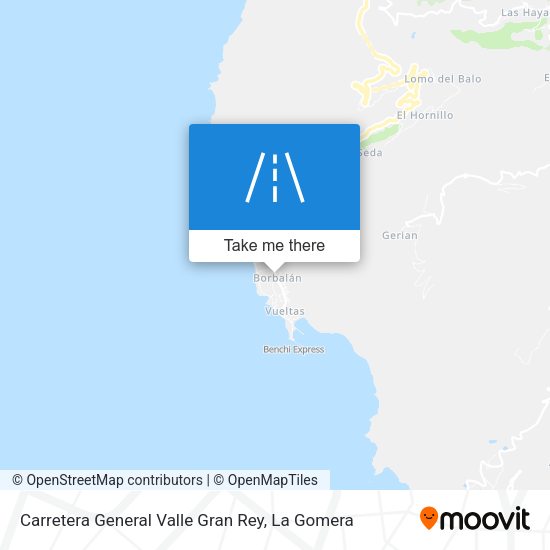 Carretera General Valle Gran Rey map