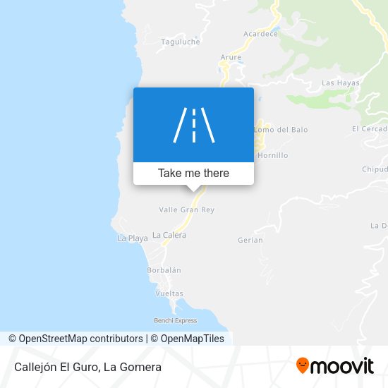 Callejón El Guro map