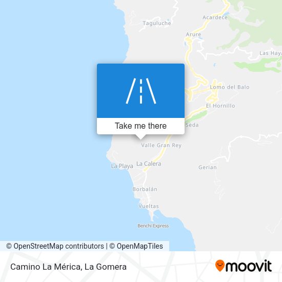 Camino La Mérica map