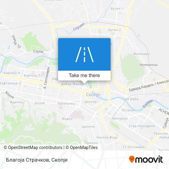 Благоја Страчков map