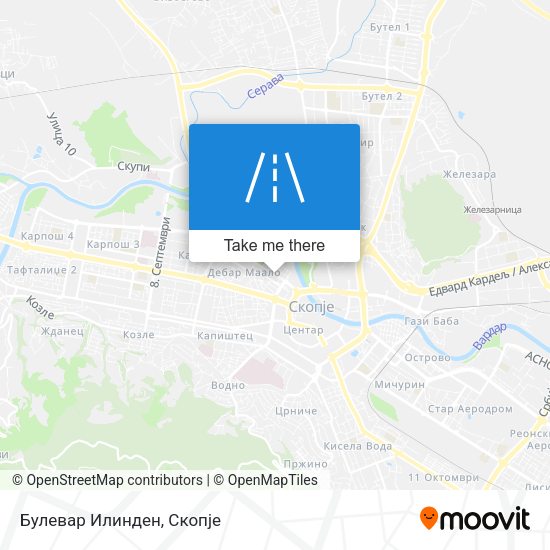 Булевар Илинден map
