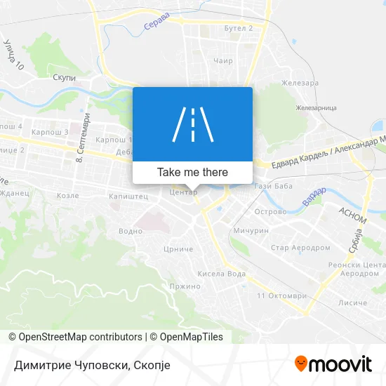 Димитрие Чуповски map