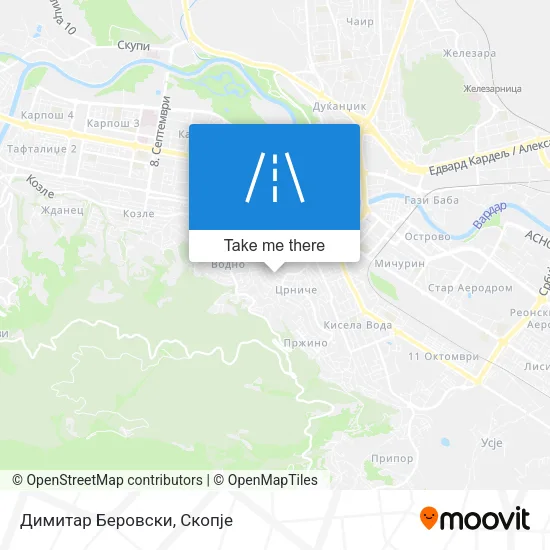 Димитар Беровски map
