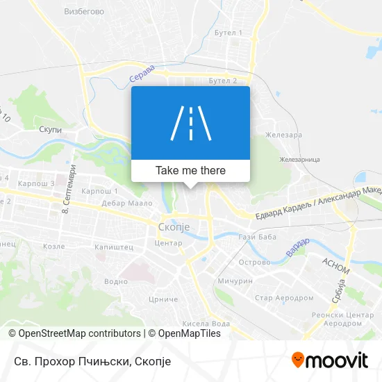 Св. Прохор Пчињски map