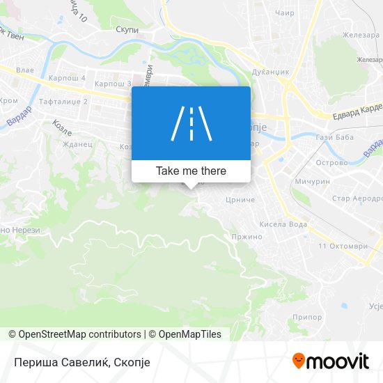 Периша Савелиќ map