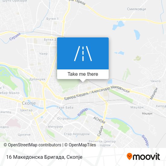 16 Македонска Бригада map