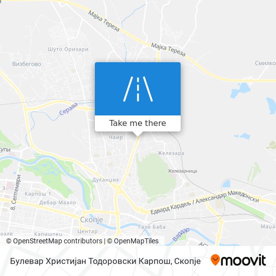 Булевар Христијан Тодоровски Карпош map