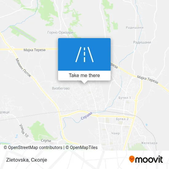 Злетовска map