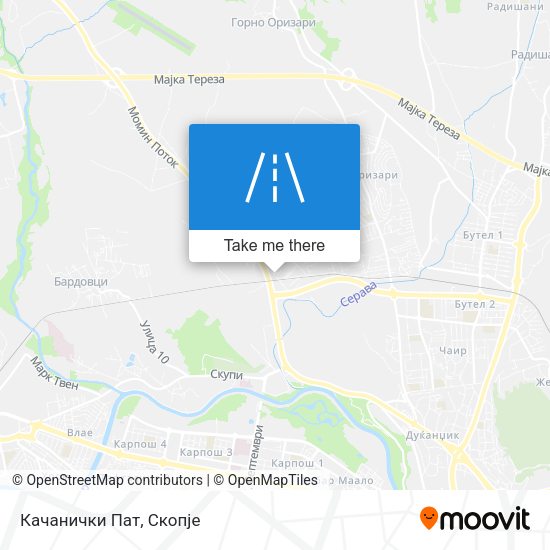 Качанички Пат map