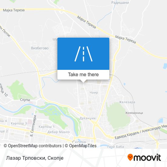 Лазар Трпoвски map