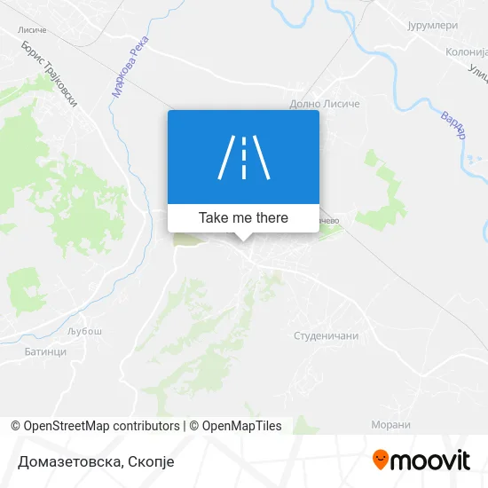 Домазетовска map