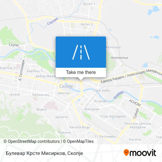Булевар Крсте Мисирков map