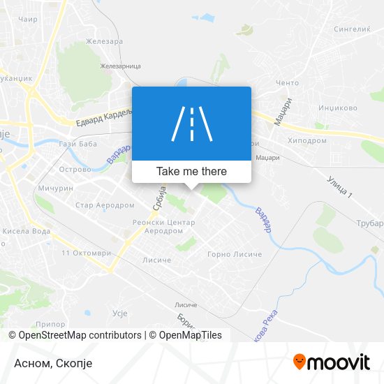 Асном map