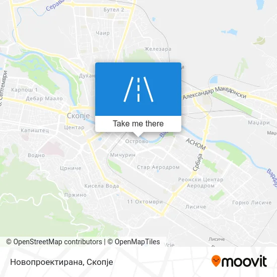 Новопроектирана map