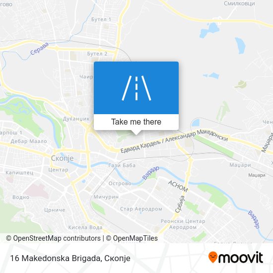 16 Makedonska Brigada map