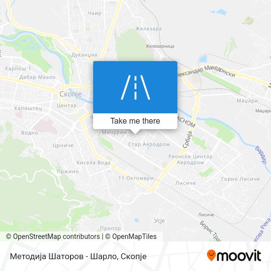 Методија Шаторов - Шарло map