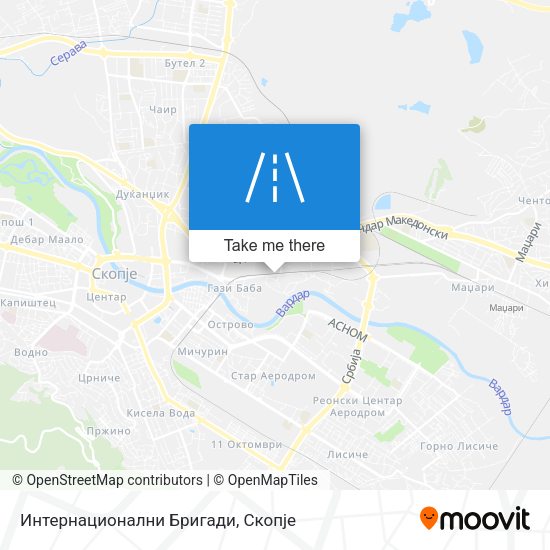 Интернационални Бригади map