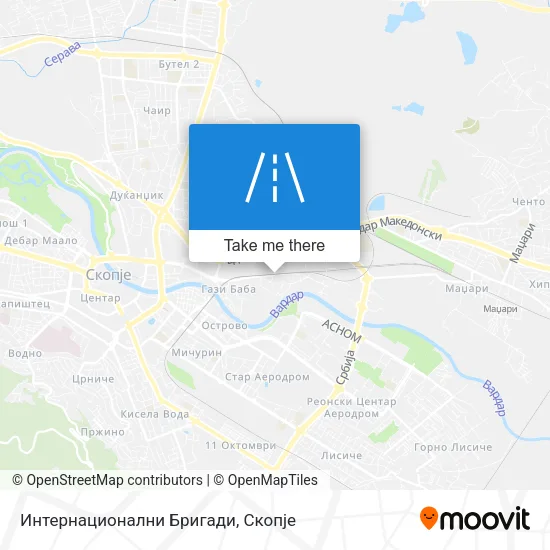 Интернационални Бригади map