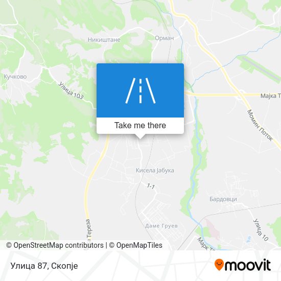 Улица 87 map