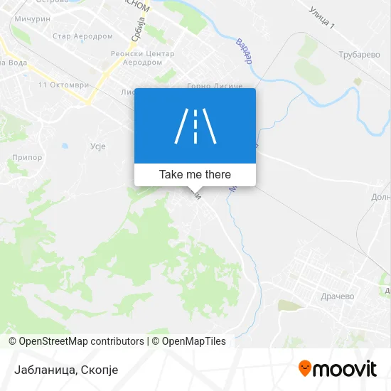 Јабланица map