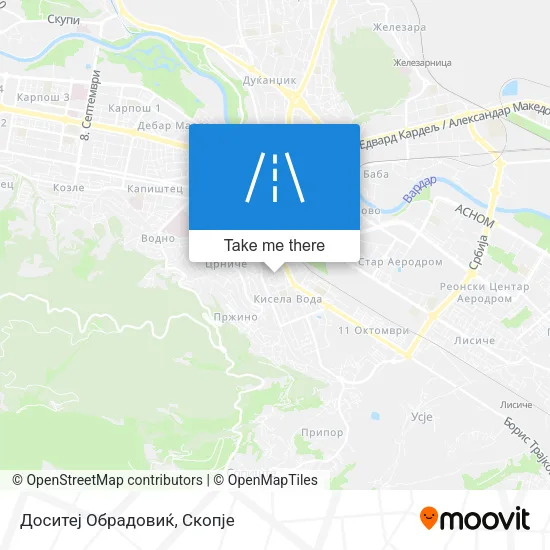 Доситеј Обрадовиќ map