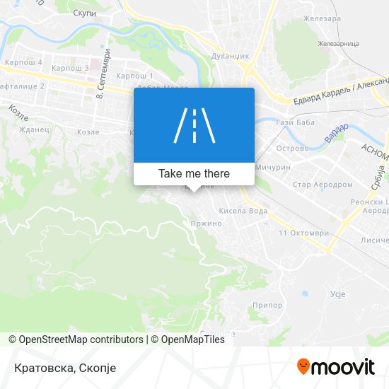 Кратовска map